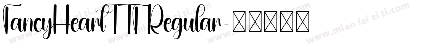FancyHeartTTF Regular字体转换